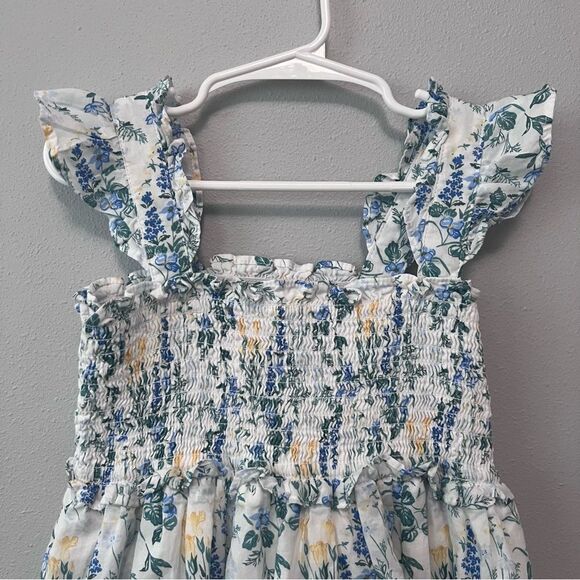 Janie and Jack Smocked Floral Dress Size 6 - Picture 2 of 7